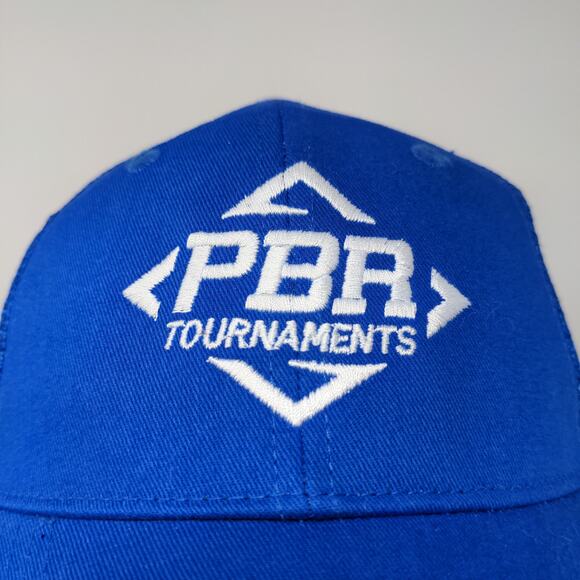 PBR Tournaments Meshback Snapback Hat Embroidered Logo Baseball Blue - Picture 3 of 9